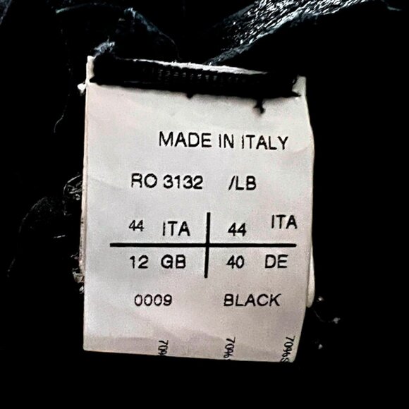 RICK OWENS Vintage 2012 One-Shoulder Strapless Top Silk & Lamb Leather - Picture 13 of 14